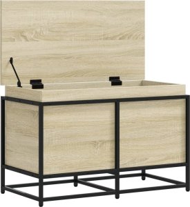 vidaXL Skrzynia z pokrywą, dąb sonoma, 80x40x51,5 cm 7