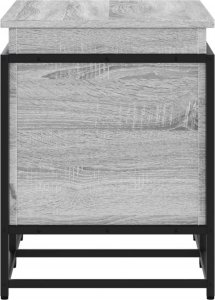 vidaXL Skrzynia z pokrywą, szary dąb sonoma, 80x40x51,5 cm 5