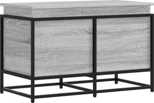 vidaXL Skrzynia z pokrywą, szary dąb sonoma, 80x40x51,5 cm 6