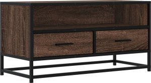 vidaXL Szafka pod telewizor, brązowy dąb, 80x34,5x40 cm 2