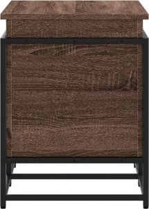 vidaXL Skrzynia z pokrywą, brązowy dąb, 80x40x51,5 cm 5