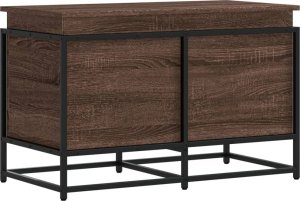 vidaXL Skrzynia z pokrywą, brązowy dąb, 80x40x51,5 cm 6