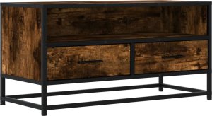 vidaXL Szafka pod telewizor, przydymiony dąb, 80x34,5x40 cm 2