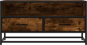 vidaXL Szafka pod telewizor, przydymiony dąb, 80x34,5x40 cm 4