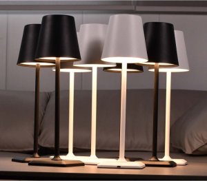 Lampa stołowa Techly Techly Bezprzewodowa lampka LED stołowa dotykowa biała 6