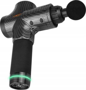 Masażer LTC MASAŻER  Pistolet do masażu  LTC z zestawem 10 końcówek Czarny/Karbon 2