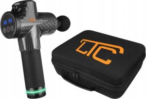 Masażer LTC MASAŻER  Pistolet do masażu  LTC z zestawem 10 końcówek Czarny/Karbon 4