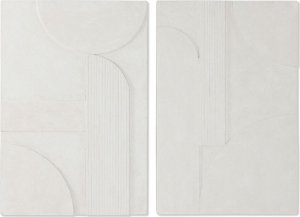 Home ESPRIT Dekoracja ścienna Home ESPRIT Biały Nowoczesny 80 x 5 x 120 cm (2 Sztuk) 1