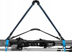 Snowsport Paski szelki uprząż do noszenia nart i kijków Snowsport NIEBIESKI 2