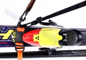 Snowsport Paski szelki uprząż do noszenia nart i kijków Snowsport NIEBIESKI 10