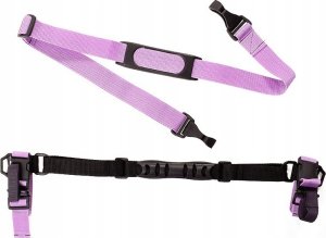 Snowsport Paski szelki uprząż do noszenia nart i kijków Snowsport różowy 3