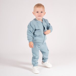 NICOL Bluza dresowa rozpinana dziecięca dla chłopca niebieska Nicol Teddy 128 2