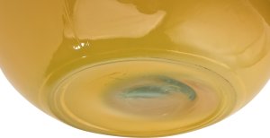 San Miguel Wazon szklany 32 cm żółty San Miguel recykling 4