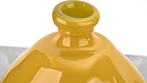 San Miguel Wazon szklany 32 cm żółty San Miguel recykling 6