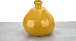 San Miguel Wazon szklany 32 cm żółty San Miguel recykling 7