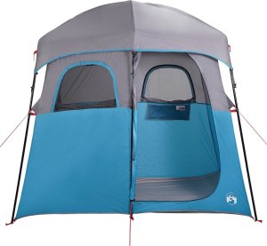 vidaXL vidaXL Namiot prysznicowy, podwójny, niebieski, wodoszczelny 6