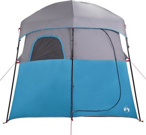 vidaXL vidaXL Namiot prysznicowy, podwójny, niebieski, wodoszczelny 7