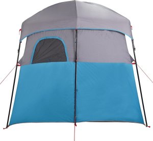 vidaXL vidaXL Namiot prysznicowy, podwójny, niebieski, wodoszczelny 9