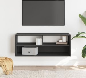 vidaXL Szafka pod TV, czarna, 100x31x39,5 cm 3