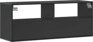 vidaXL Szafka pod TV, czarna, 100x31x39,5 cm 6