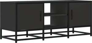 vidaXL vidaXL Szafka pod TV, czarna, 100x35x41 cm, materiał drewnopochodny 2