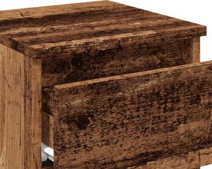vidaXL Szafki nocne, 2 szt., stare drewno, 30x30x40 cm 9