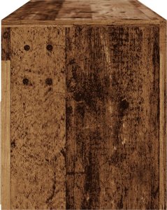 vidaXL Szafka pod TV z oświetleniem LED, stare drewno, 120x35x40 cm 8