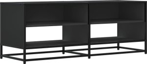 vidaXL vidaXL Szafka pod TV, czarna, 120,5x40x46 cm, materiał drewnopochodny 2