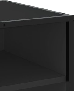 vidaXL vidaXL Szafka pod TV, czarna, 120,5x40x46 cm, materiał drewnopochodny 7