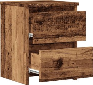 vidaXL vidaXL Szafka nocna, stare drewno 30x30x40 cm, materiał drewnopochodny 7