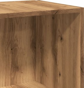 vidaXL vidaXL Stolik boczny, dąb artisan, 33x33x34 cm materiał drewnopochodny 7