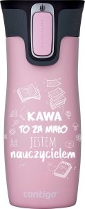 Contigo Kubek termiczny Contigo West Loop 2.0 470ml - Jestem Nauczycielem - Różowy Mat 1