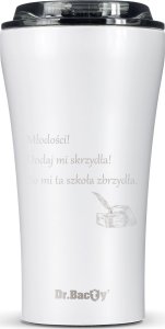 Dr.Bacty Kubek termiczny na kawę Dr.Bacty Apollo 2.0 - Oda do młodości - 360  ml - Glossy White 1