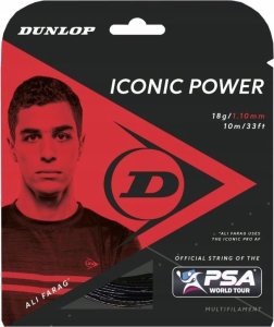 Dunlop Strings for squash racket DUNLOP ICONIC POWER 18g/1,10mm 100m 1