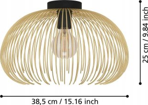 Lampa sufitowa EGLO CEILING LIGHT VENEZUELA E27 900165 BL/GL 5