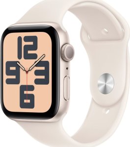Smartwatch Apple Watch SE GPS + Cellular 40mm Starlight Alu Sport S/M Beżowy  (MXGJ3ET/A) 1