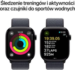 Smartwatch Apple Watch 10 GPS 46mm Jet Black Alu Sport Loop Granatowy (MWWR3) 5