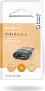 Adapter USB Nedis Nedis CCGB60920BK zmieniacz płci / kabli USB-A USB-C Czarny 7
