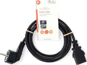 Kabel zasilający Nedis Nedis CEGL10300BK20 kabel zasilające Czarny 2 m Wtyczka zasilająca typu C IEC C19 3