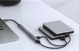 HUB USB Iso Trade HUB USB- 1 port 3.2 + 6 portów 2.0 Izoxis 24374 7