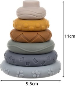 Kruzzel Klocki sensoryczne miękkie - 13 szt. Kruzzel 24812 5