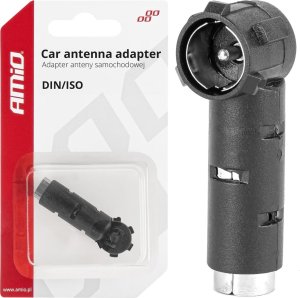 AMiO Adapter antenowy redukcja wtyk din iso kątowy amio-03967 1