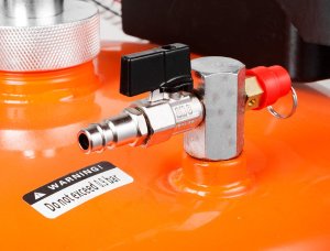 Neo Mobilna zlewarko-wysysarka do oleju pneumatyczna ze zbiornikiem kontrolnym 9