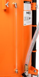 Neo Mobilna zlewarko-wysysarka do oleju pneumatyczna ze zbiornikiem kontrolnym 10