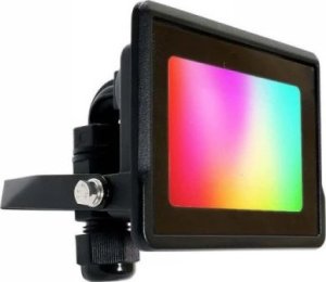 Naświetlacz V-TAC Projektor LED WiFi V-TAC 10W Czarny Z MUFĄ SMART Amazon Alexa Google Home VT-5181 RGB+3000K-6500K 725lm 1
