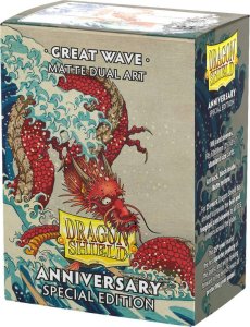 Dragon Shield Protektory na karty Magic Pokemon MtG Dragon Shield koszulki Matte Dual Art Great Wave  100 sztuk 1