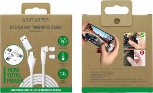 Kabel USB 4smarts USB-C - USB-C 1.8 m Biały (541236) 4