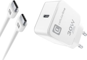 Ładowarka Cellular Line Cellularline USB-C Charger Kit für Apple 30W PD White 1