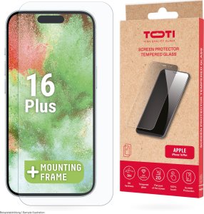 Toti TEMPERED glass 2D screen protector full cover for iPhone 16 Plus/15 Pro Max/ 15 Plus Transparent (Transparent) 1