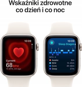 Smartwatch Apple Watch SE Gen.2 GPS 44mm Starlight Alu Sport M/L Beżowy (MXEV3) 4